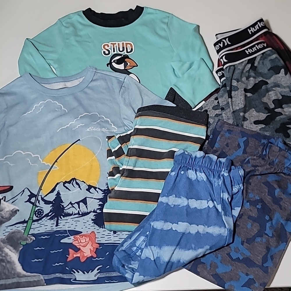 3/$30 LAZY ONE HURLEY EDDIE BAUER Sleep Pajamas PJs Cotton Sets Long Sleeve